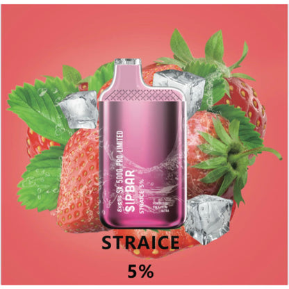 Best Deals Exotic Sip Bar SX 5000 Puffs Disposable Vape 13mL Best Flavor Straice