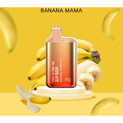 Best Deals Exotic Sip Bar SX 5000 Puffs Disposable Vape 13mL Best Flavor Banana Mama