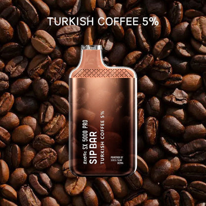 Best Deals Exotic Sip Bar SX 5000 Puffs Disposable Vape 13mL Best Flavor Turkish Coffee
