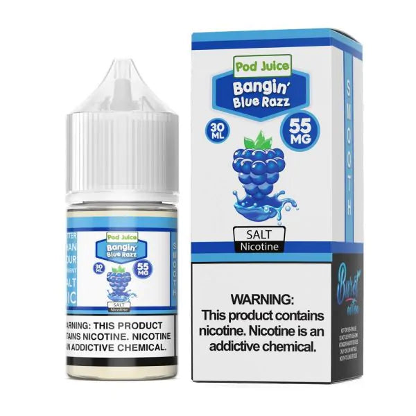Best Deal Pod Juice Salt Vape Juice 30ML Blue Razz