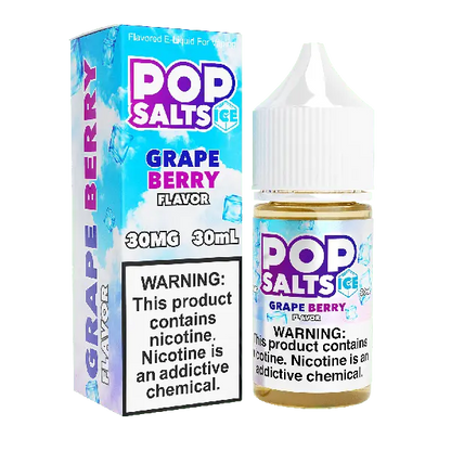 Best Deal Pop Salts E-Liquid 30mL Salt Nic  Grape Berry Flavor
