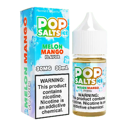 Best Deal Pop Salts E-Liquid 30mL Salt Nic  Melon Mango Flavor Ice