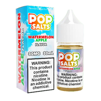 Best Deal Pop Salts E-Liquid 30mL Salt Nic  Watermelon Apple 
