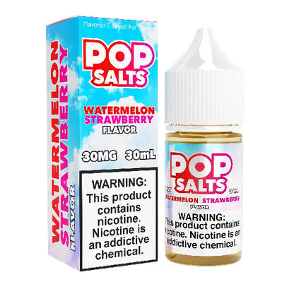 Best Deal Pop Salts E-Liquid 30mL Salt Nic  Watermelon Strawberry 