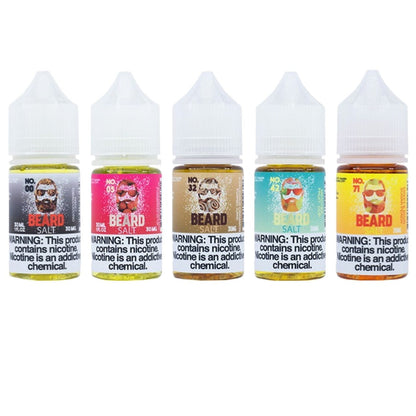 Beard Vape Co Salt 30ML Vape Juice Best Flavors No. 00 No. 42 No. 71 No. 05 No. 32