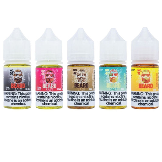 Beard Vape Co Salt 30ML Vape Juice Best Flavors No. 00 No. 42 No. 71 No. 05 No. 32