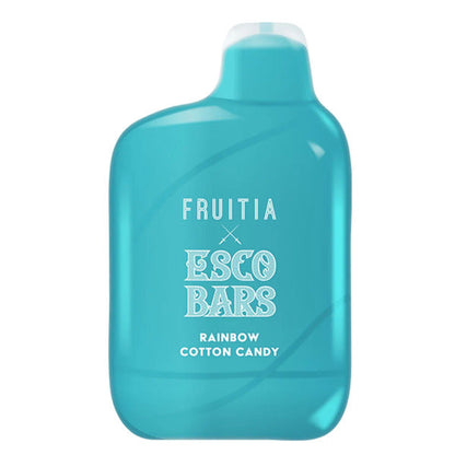 Best Deal Fruitia x Esco Bars 6000 Puffs Single Disposable Vape 15mL - Rainbow Cotton Candy