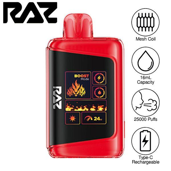 Best Deal Raz LTX 25000 Puffs Disposable 16mL - Black Cherry Peach