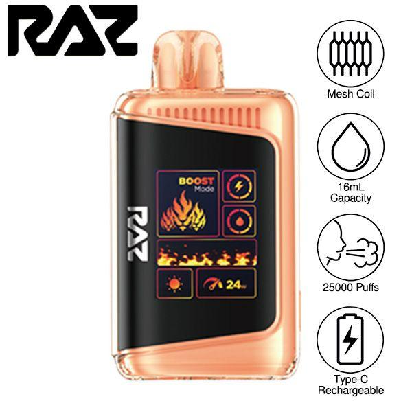 Best Deal Raz LTX 25000 Puffs Disposable 16mL - Georgia Peach