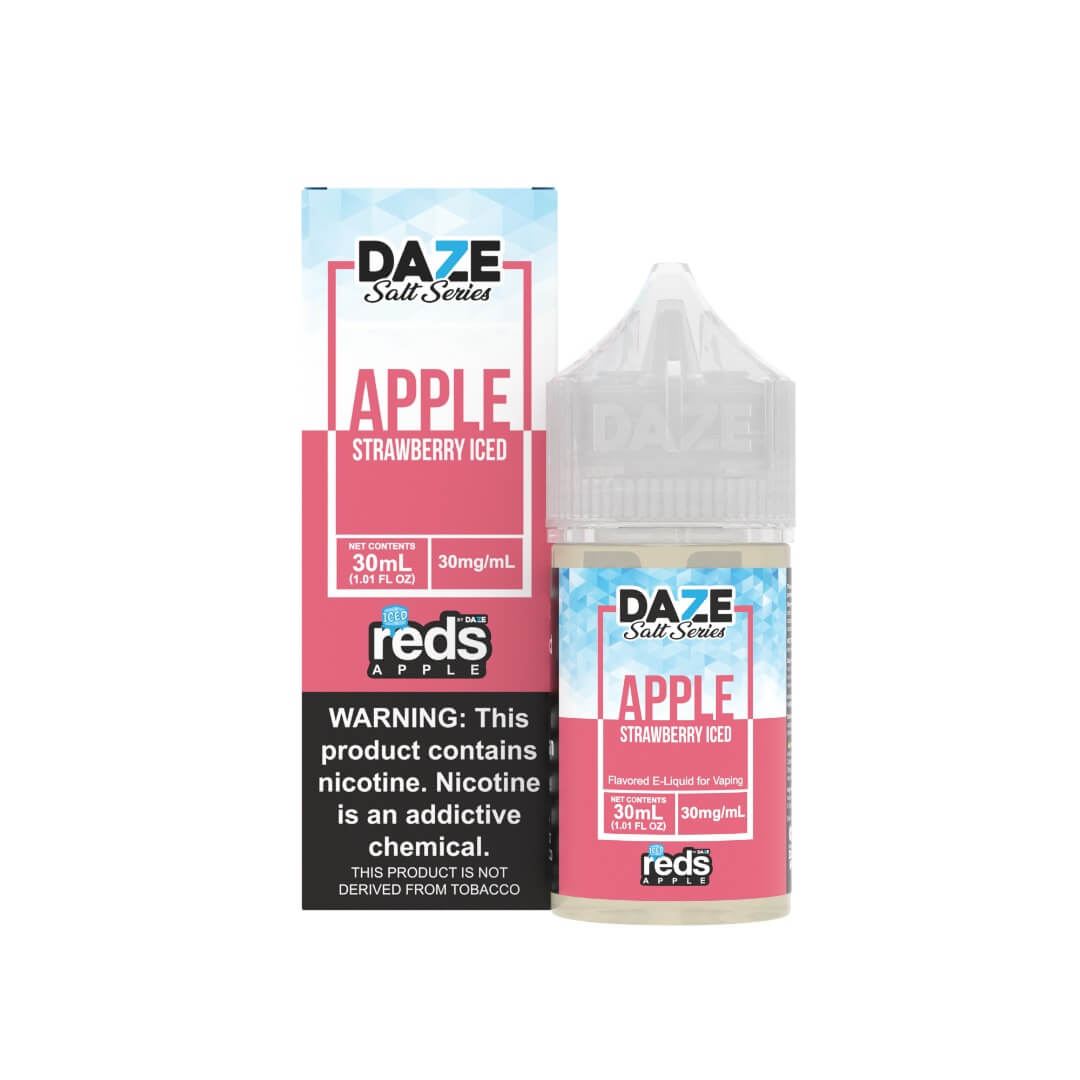 7 Daze Salt Series - Reds Apple Strawberry Iced - 30ml