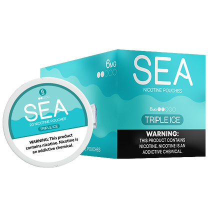 Best Deal SEA Semi-Dry Nicotine Pouches 5 Pack - Triple Ice
