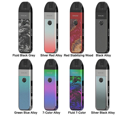 SMOK Pozz Pro 25w Vape Pod Kit Best Colors Fluid Black Grey Silver Red Alloy Red Stabilizing Wood Black Alloy Green Blue Alloy 7-Color Alloy Fluid 7-Color Silver Black Alloy