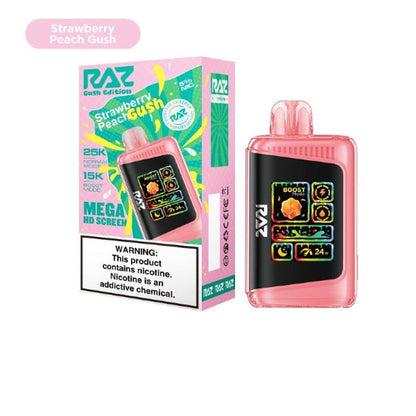 Best Deal RAZ LTX 25,000 Puffs Gush Edition Single Disposable - Strawberry Peach Gush