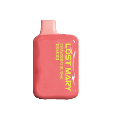 Best Deal Lost Mary OS5000 Rechargeable Vape  Disposable by Elf Bar 13mL Strawberry Sundae