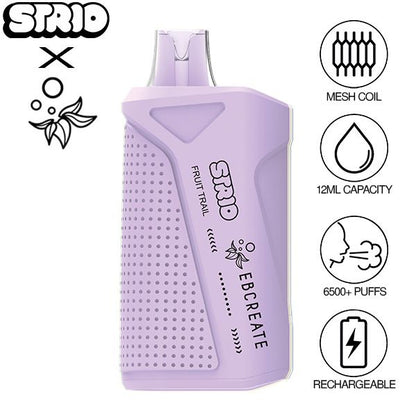 Elf EBCreate x Strio XC6500 12mL Puffs Disposable Vape Best Flavor Fruit Trail