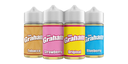 The Graham Vape Juice 60mL Best Flavors Tobacco Strawberry Original Blueberry