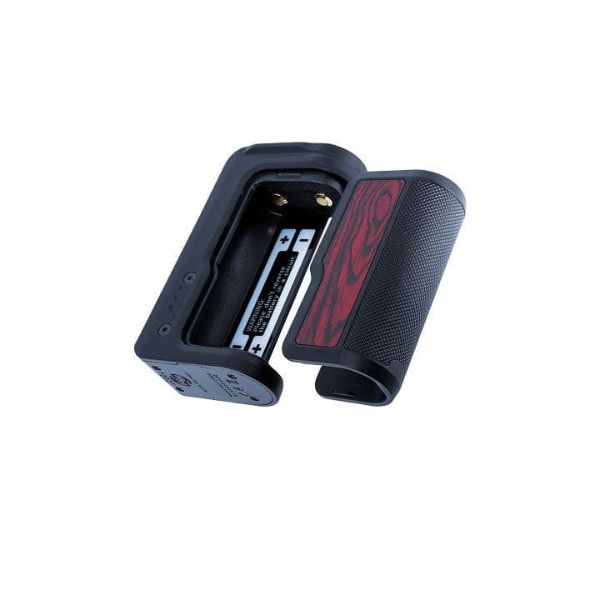 Carbon Fiber Black & Red Wood Grain Vandy Vape Gaur-18 Mod Cheap Deal!