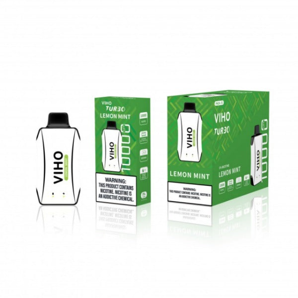 Best Deal VIHO TURBO 10000 Puffs Disposable Vape 18mL - Lemon Mint