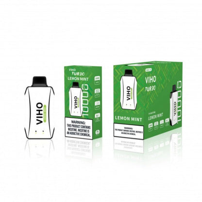 Best Deal VIHO TURBO 10000 Puffs Disposable Vape 18mL - Lemon Mint