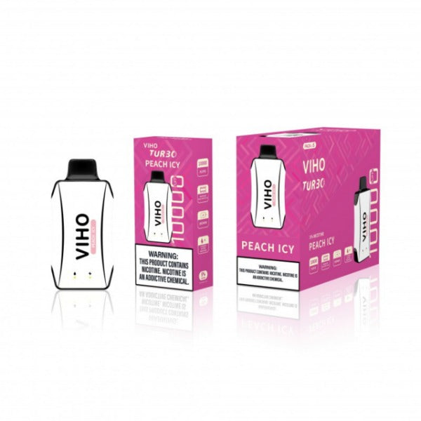 Best Deal VIHO TURBO 10000 Puffs Disposable Vape 18mL - Peach Icy