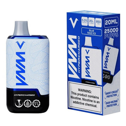 Best Deal VNM Hypercharged 25,000 Puffs Disposable - Blue Razz Ice