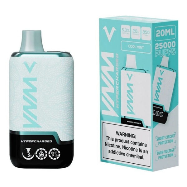 Best Deal VNM Hypercharged 25,000 Puffs Disposable - Cool Mint
