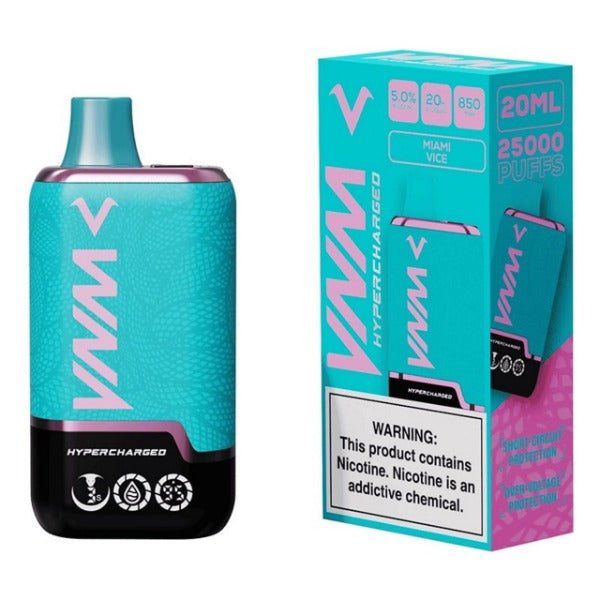 Best Deal VNM Hypercharged 25,000 Puffs Disposable - Miami Vice