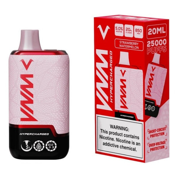 Best Deal VNM Hypercharged 25,000 Puffs Disposable - Strawberry Watermelon