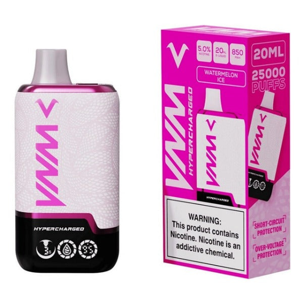 Best Deal VNM Hypercharged 25,000 Puffs Disposable - Watermelon Ice