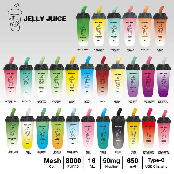 Vpro Jelly Juice 8000 Puffs Disposable 10 Pack