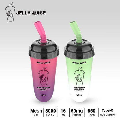 Vpro Jelly Juice 8000 Puffs Disposable 10 Pack