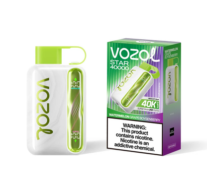 Best Deal Vozol Star 40k Puffs Disposable Vape 10 Pack - Watermelon Grape Boysenberry