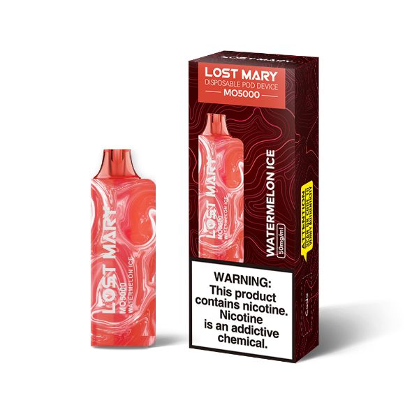 Best Deal Lost Mary MO5000 Disposable Vape by Elf Bar 10 Pack 13.5mL Watermelon Ice