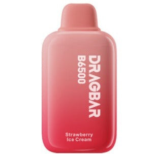 ZoVoo Drag Bar B6500 Disposable Vape 13mL Best Flavor Strawberry Ice Cream