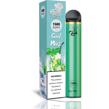 Lush 1500 Puffs Single Disposable Vape 6mL Best Flavor Cool Mint